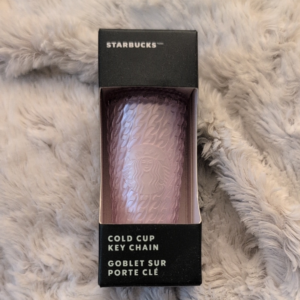 Starbucks 2024 LE Lavender-Pink Cold Cup Key Chain ✨NWT✨